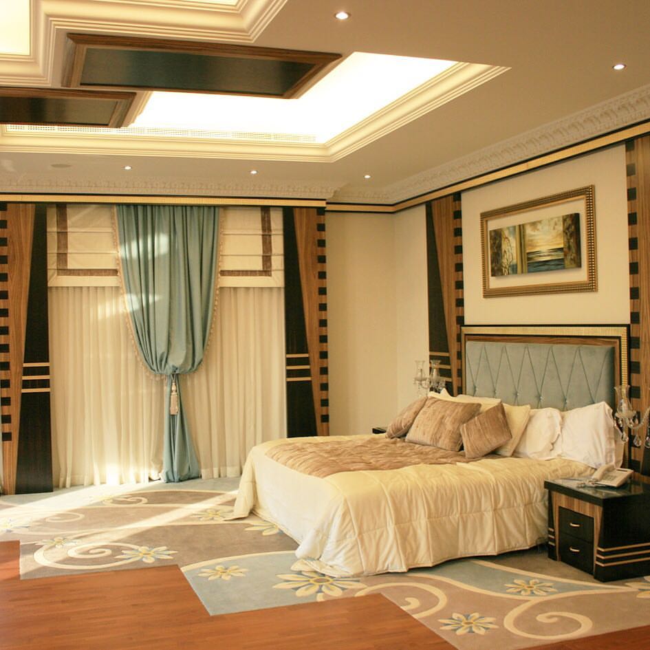 A room for royalty, bed goals royal Dubai decor interior design classic custom made by Emirates Décor